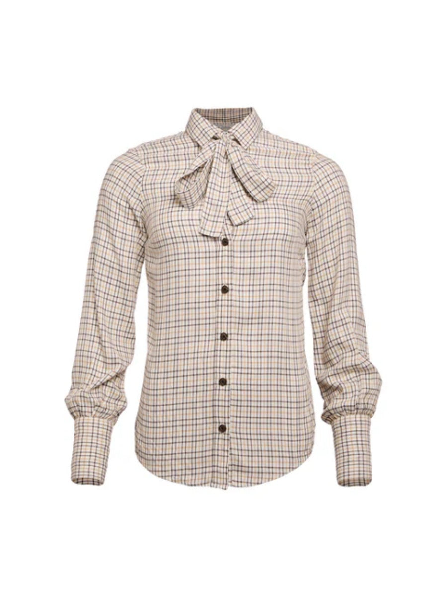 Removable Bow Collar Blouse