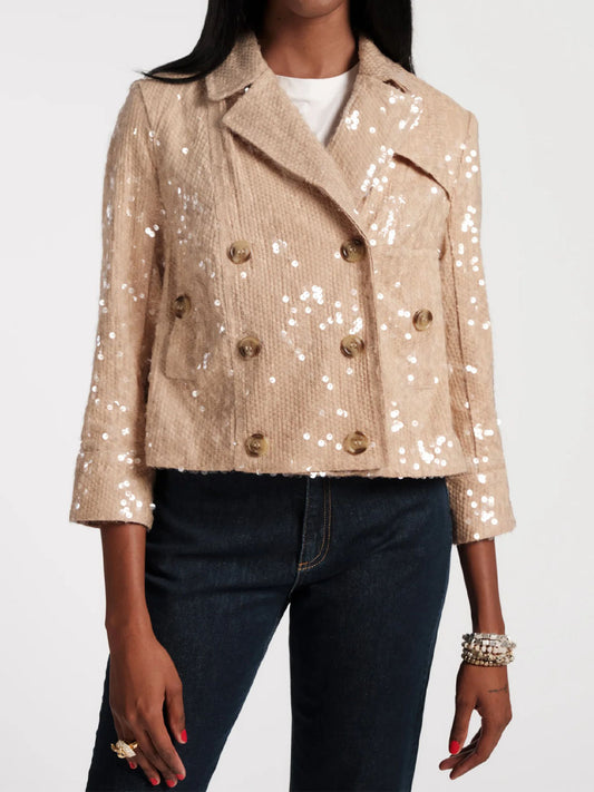 Sequin Moto Jacket