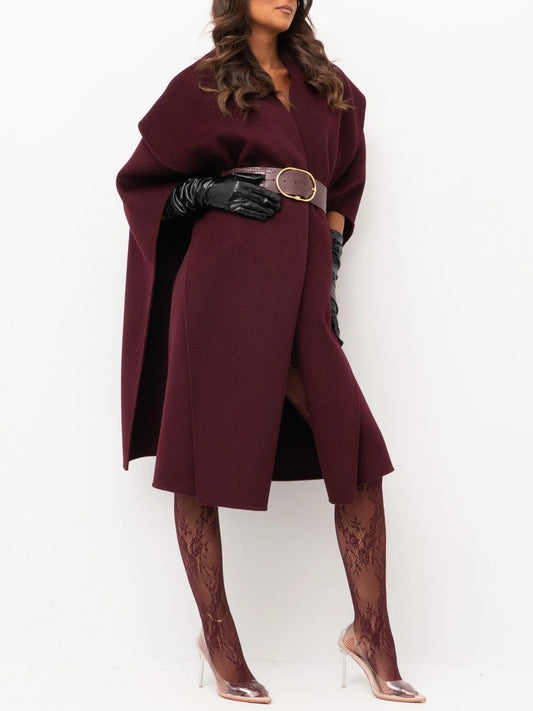 Asymmetrical Hem Coat