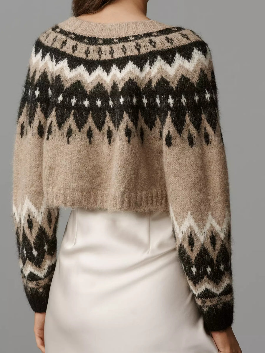 Cropped Cardigan Sweater