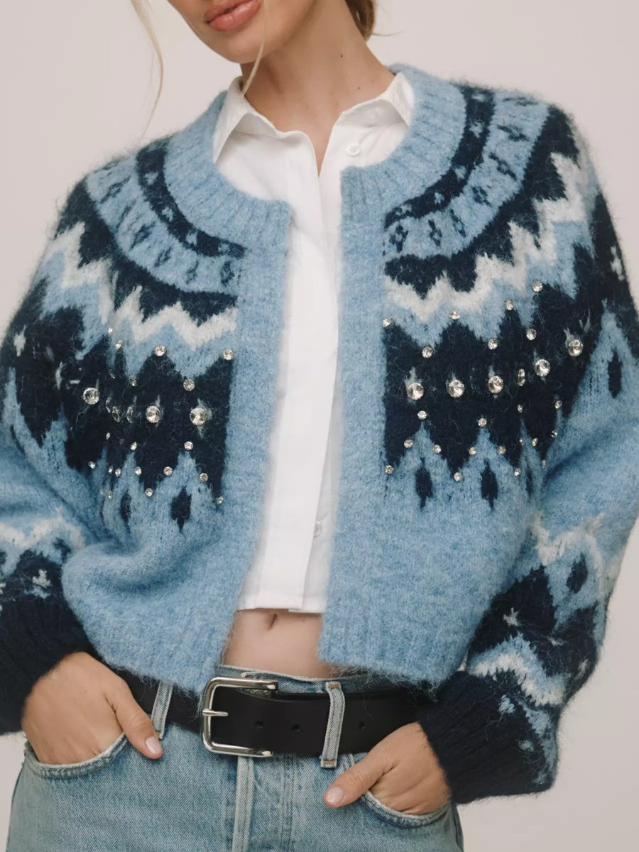 Cropped Cardigan Sweater