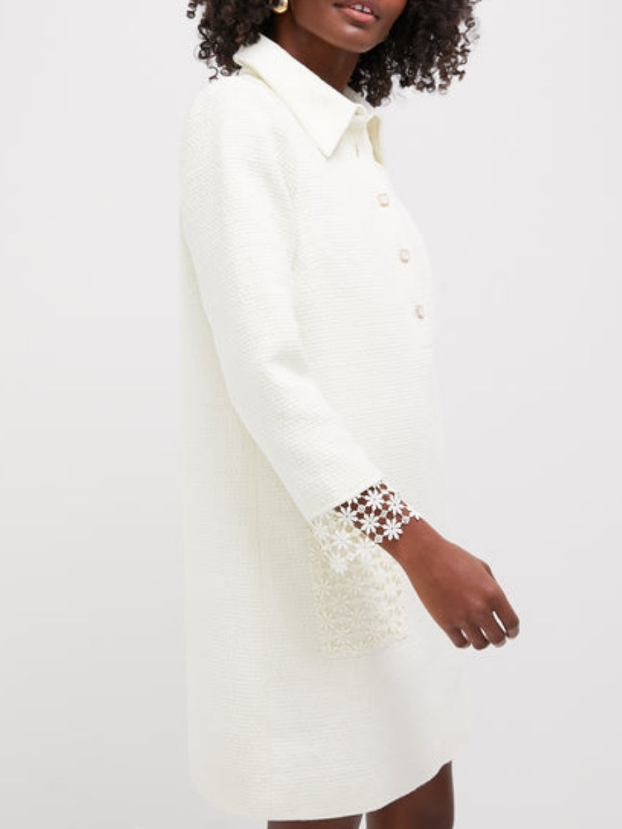 Cream Tweed Dress