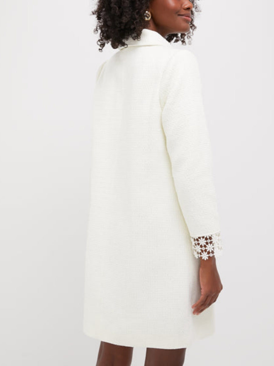 Cream Tweed Dress