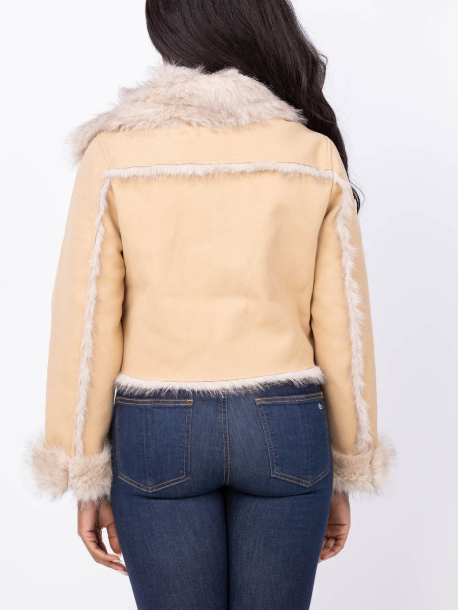 Faux Fur Bomber Jacket