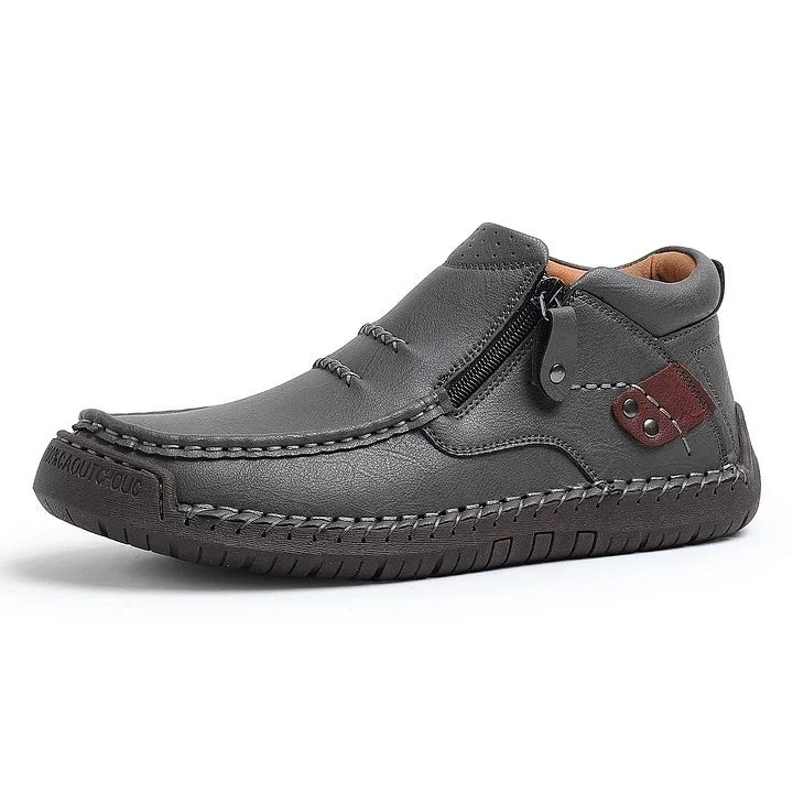 Men’s Handmade Premium Leather Slip-On Driving Boots