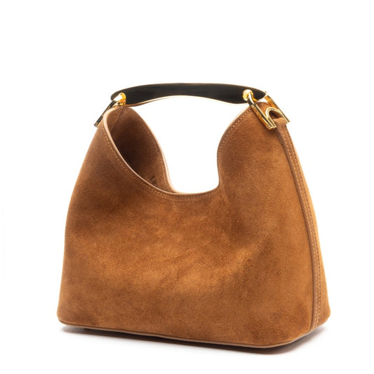 Small Boomerang Suede Bag