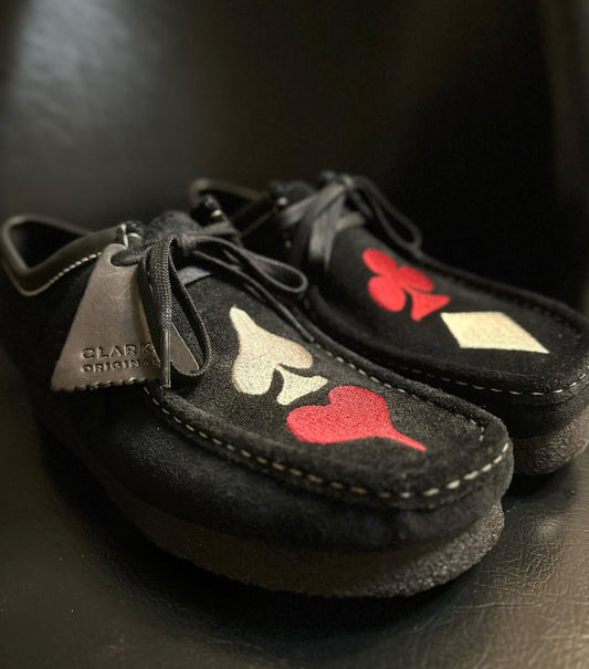 Men's Suede Embroidery Shoes