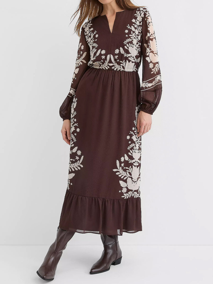 Floral Chiffon Dress