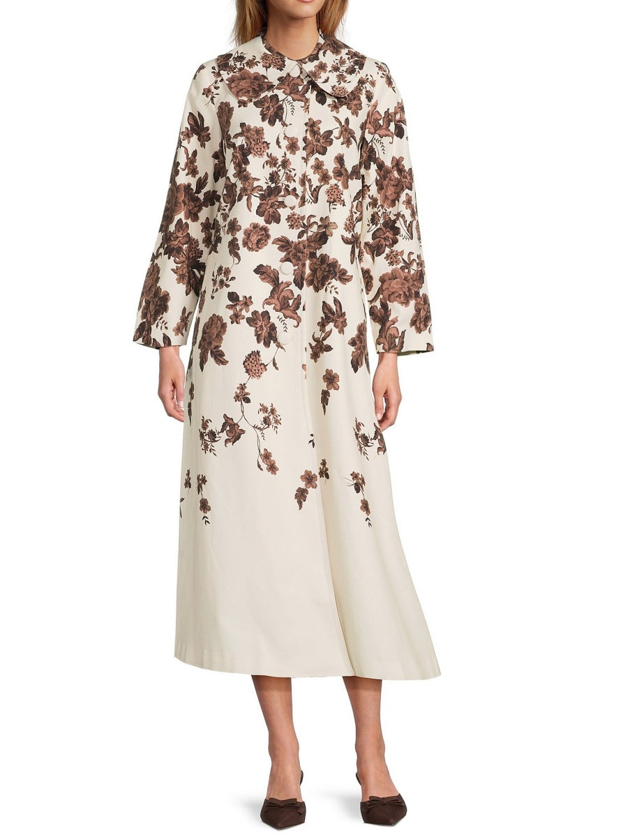 Floral Print Coat