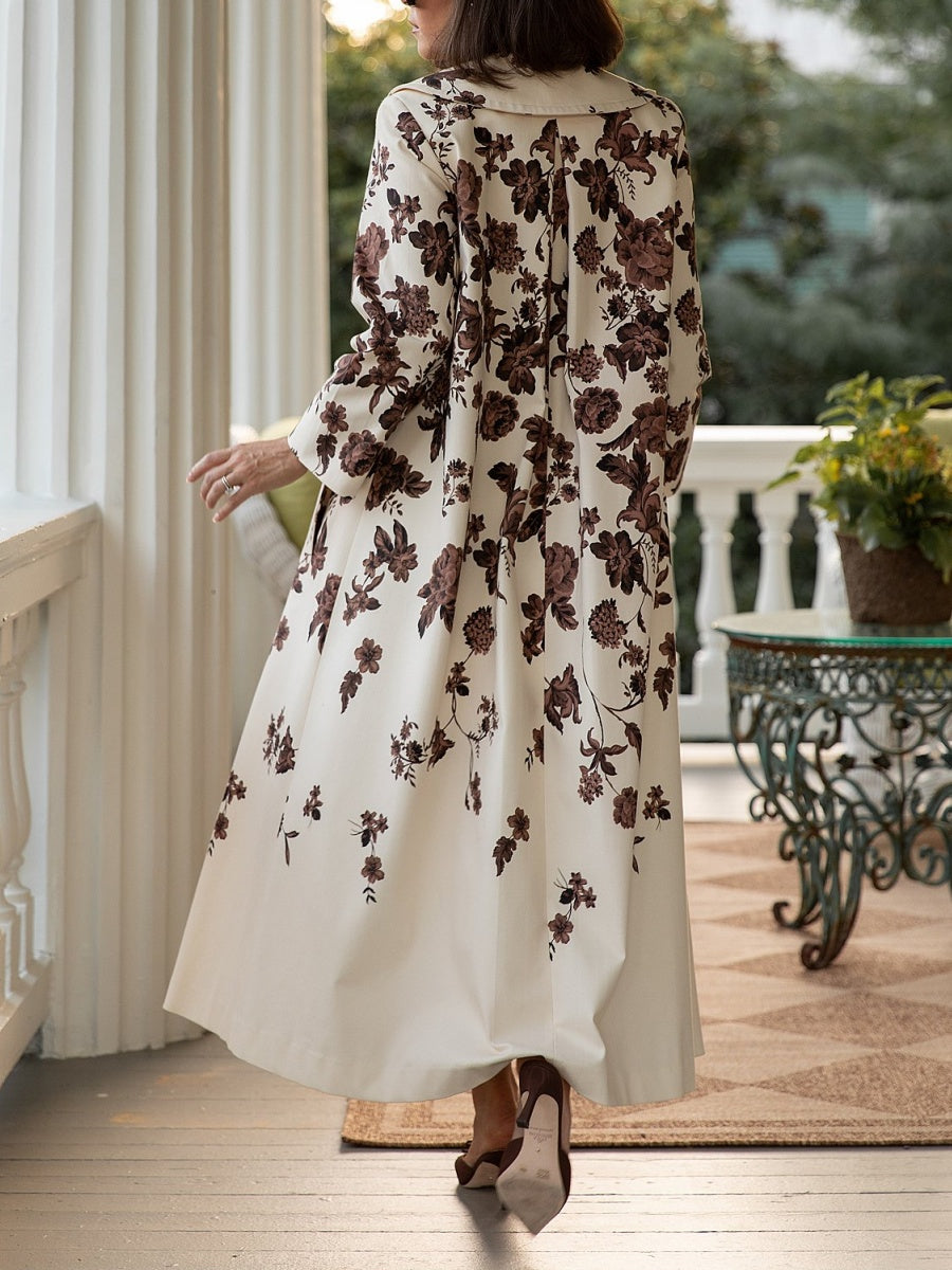 Floral Print Coat
