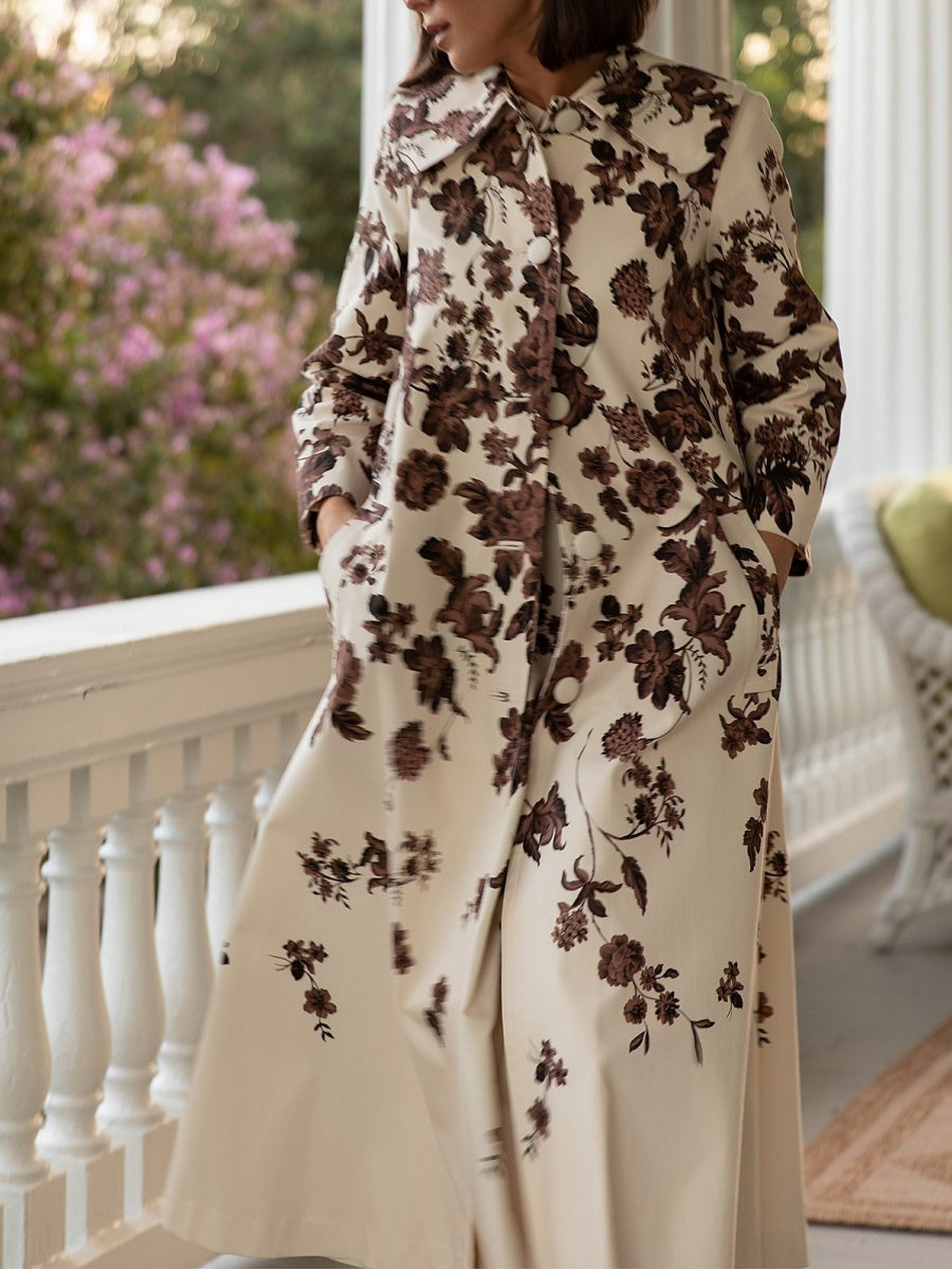 Floral Print Coat