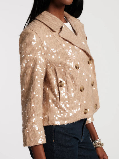 Sequin Moto Jacket