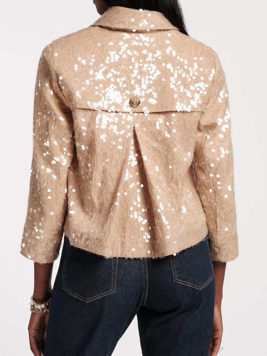 Sequin Moto Jacket