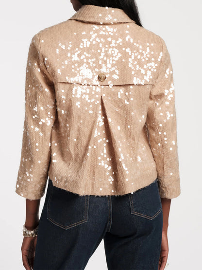 Sequin Moto Jacket