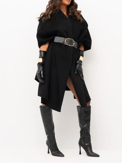 Asymmetrical Hem Coat