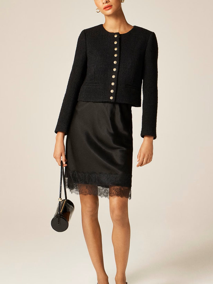 Textured Tweed Jacket