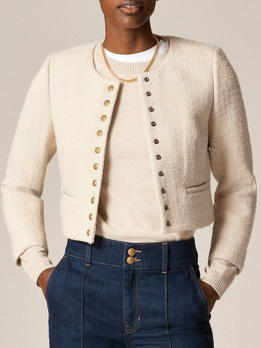 Textured Tweed Jacket