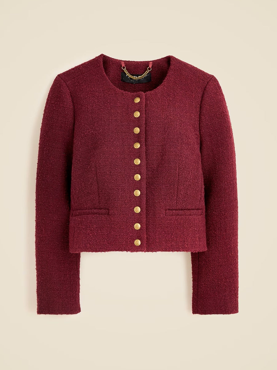 Textured Tweed Jacket