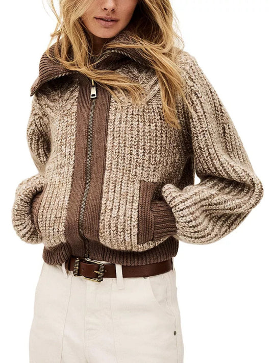 High Collar Cardigan