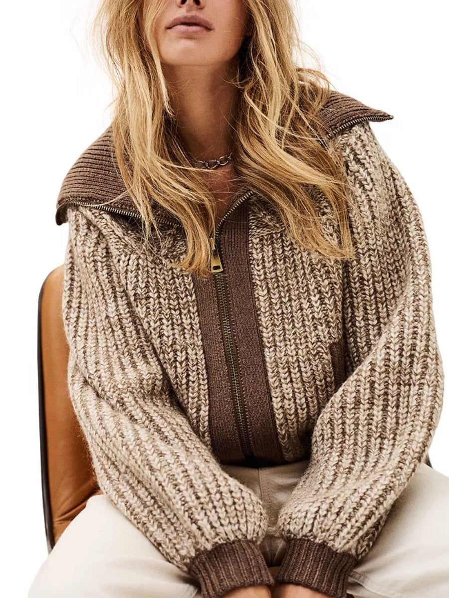 High Collar Cardigan