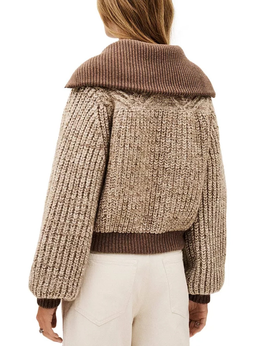 High Collar Cardigan