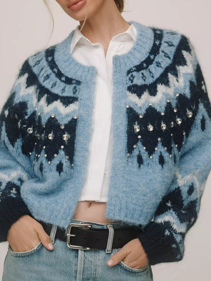 Cropped Cardigan Sweater