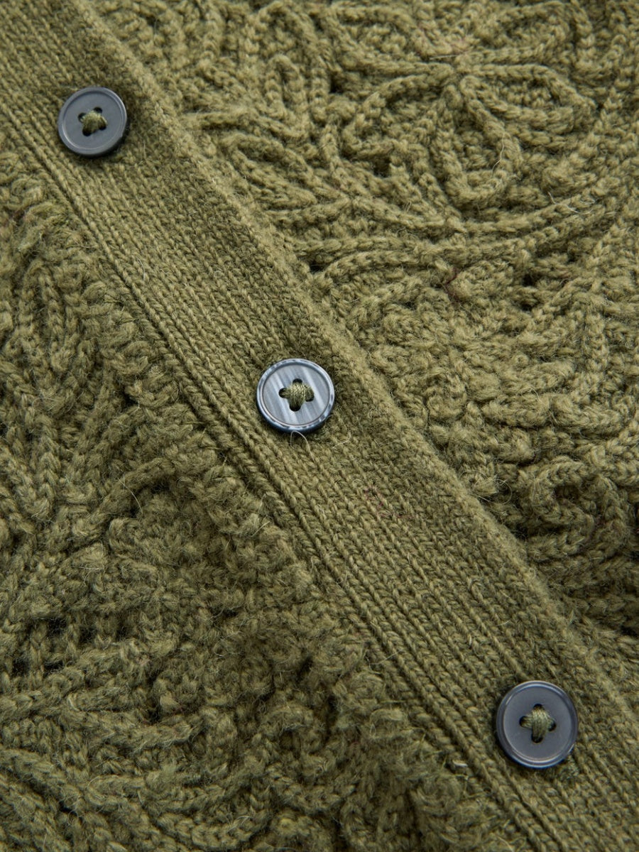 Lace Insert Knitted Midi Dress