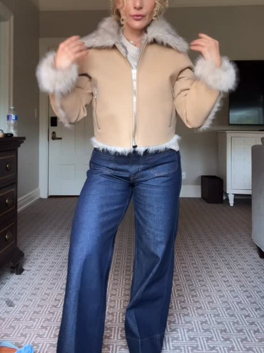 Faux Fur Bomber Jacket