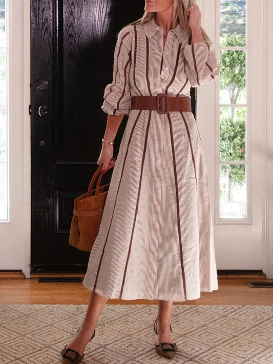 The Belted Shirt Dress