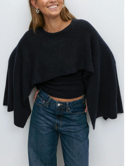 Knitted Cape Top