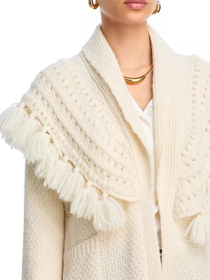 Tassels Trim Cardigan