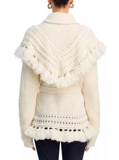 Tassels Trim Cardigan
