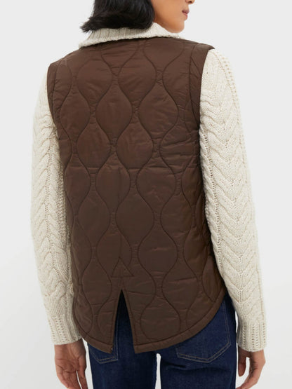 Cable-Knit Sleeves Jacket