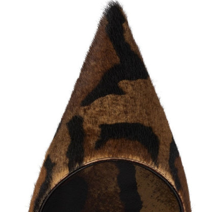 Printed Hairy Calf Leather Shoes