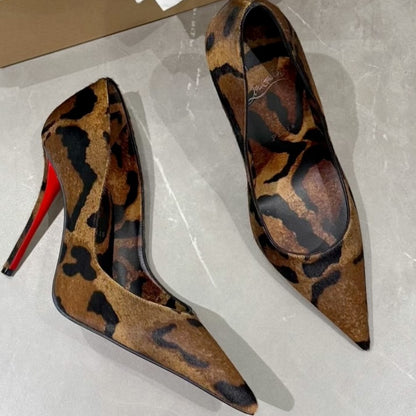 Printed Hairy Calf Leather Shoes