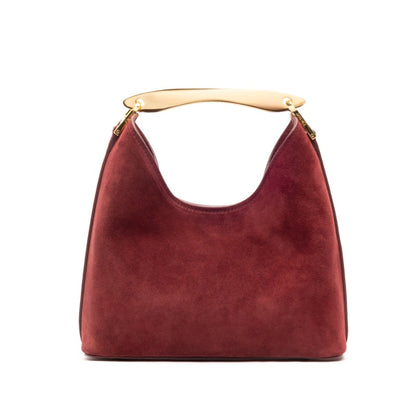 Small Boomerang Suede Bag