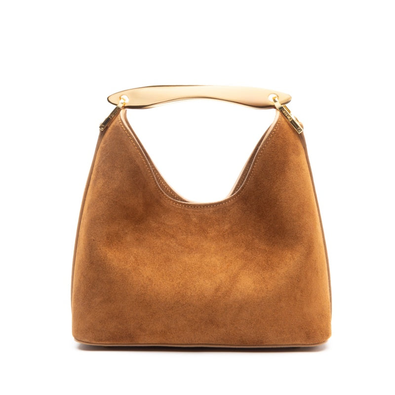 Small Boomerang Suede Bag
