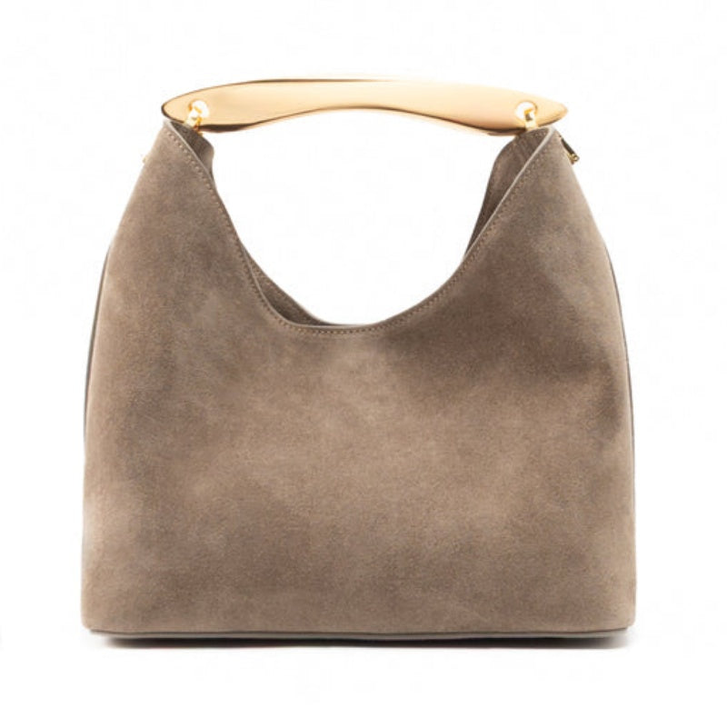 Small Boomerang Suede Bag