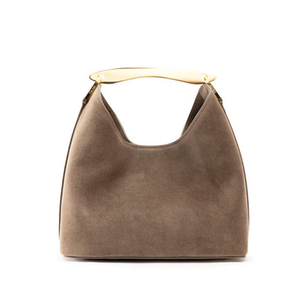 Small Boomerang Suede Bag