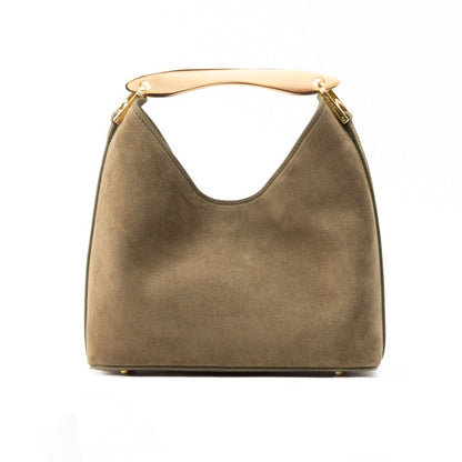 Small Boomerang Suede Bag