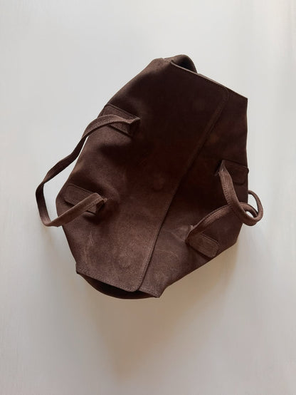 Natural Suede Box Bag