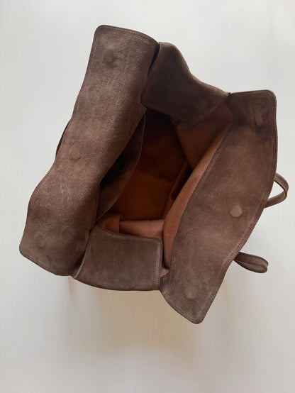 Natural Suede Box Bag