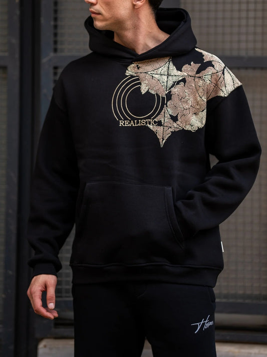 Oversized Sweatshirt with Fluffy Print