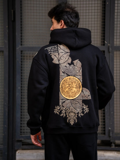 Oversized Sweatshirt with Fluffy Print