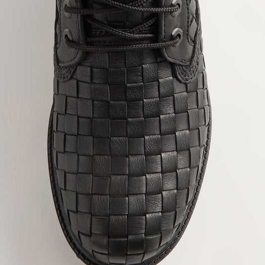 Woven Leather Boots