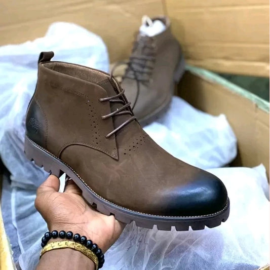 Genuine leather boots for men