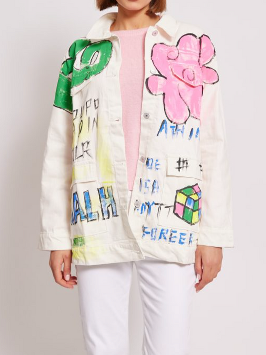 Graffiti Denim Coat