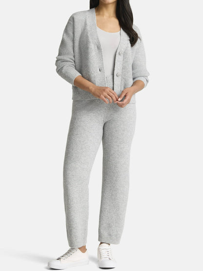 Women's Cardigan & Pants Sweater Set