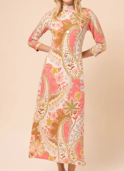 Classy Floral Stretch Maxi Dress