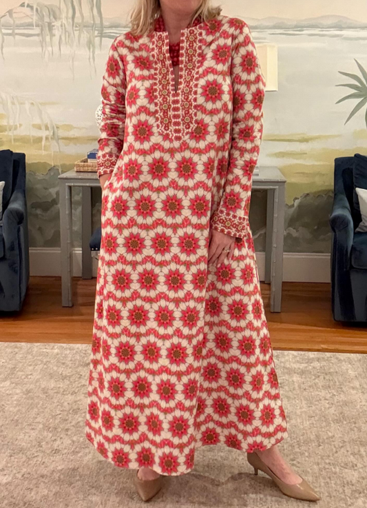 Floral Holiday Caftan